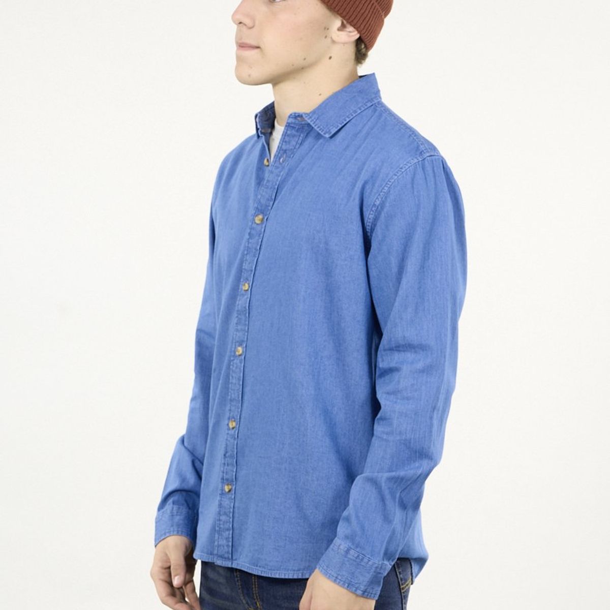 POLEMIC - Camisa manga Larga Denim procesada wi5304 Polemic