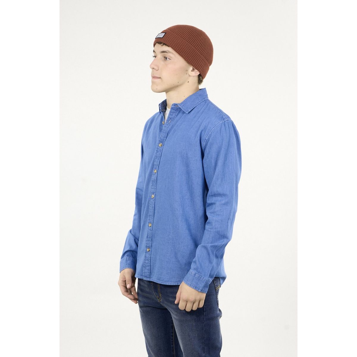 POLEMIC - Camisa manga Larga Denim procesada wi5304 Polemic