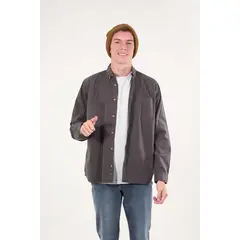 POLEMIC - Camisa manga Larga de algodón procesada wi5305