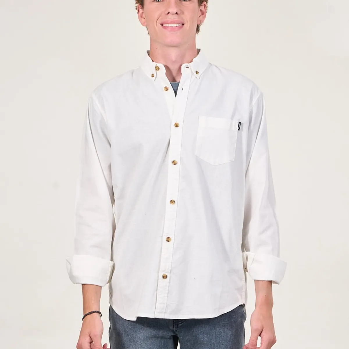 POLEMIC - Camisa manga Larga de algodón procesada wi5305 Polemic