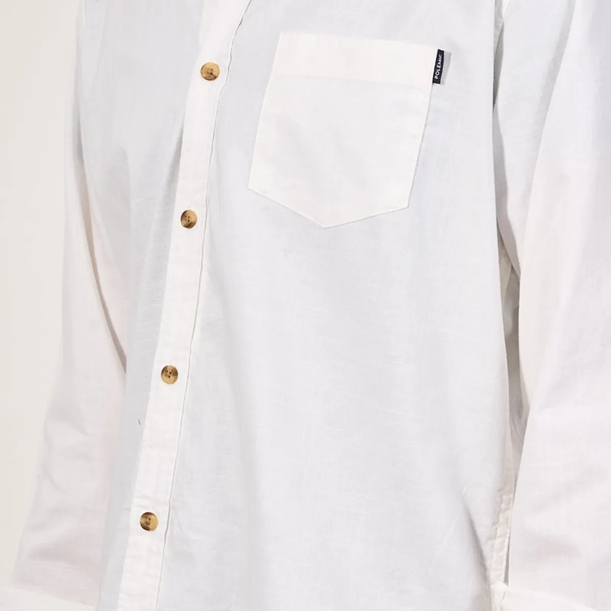POLEMIC - Camisa manga Larga de algodón procesada wi5305 Polemic