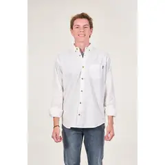 POLEMIC - Camisa manga Larga de algodón procesada wi5305