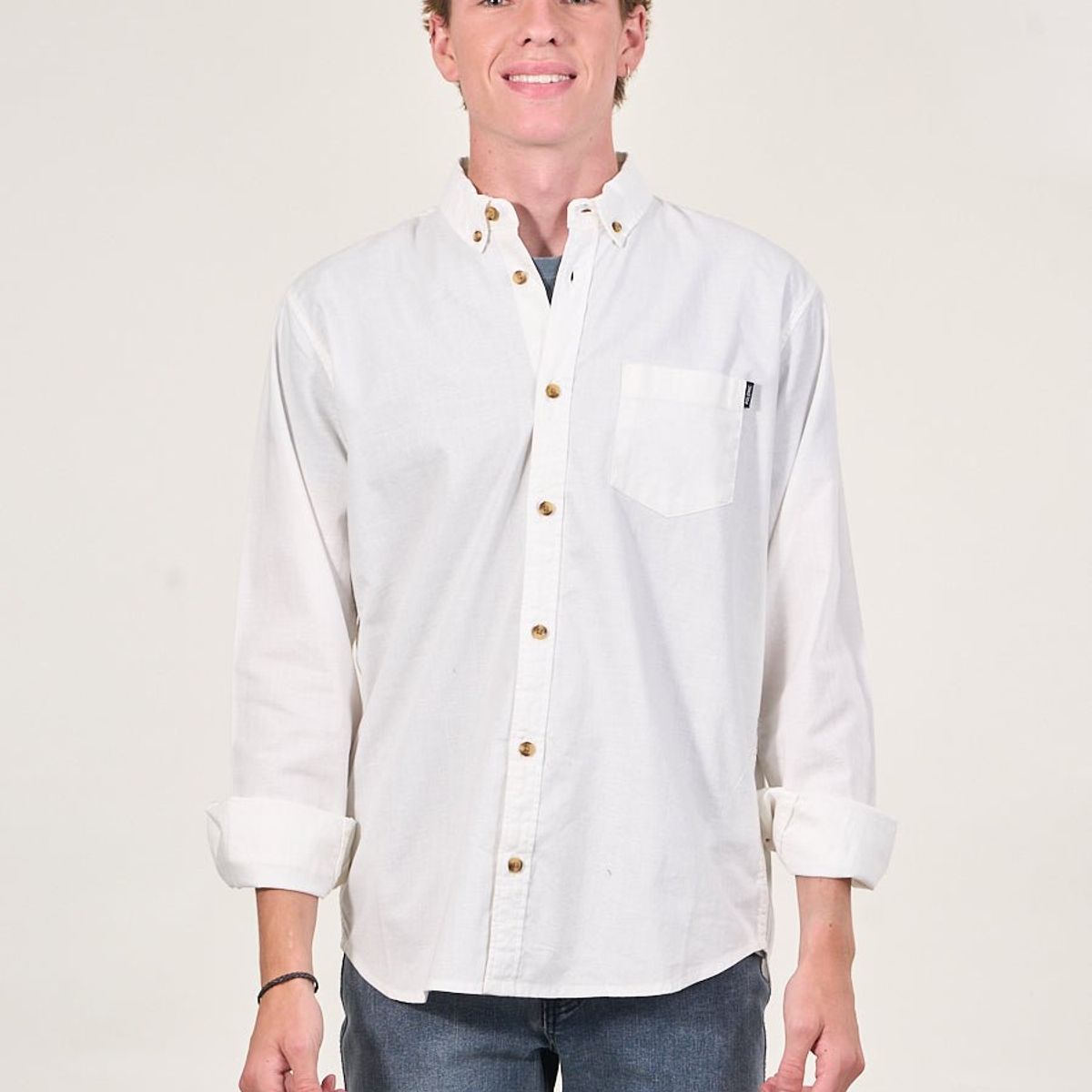 POLEMIC - Camisa manga Larga de algodón procesada wi5305 Polemic