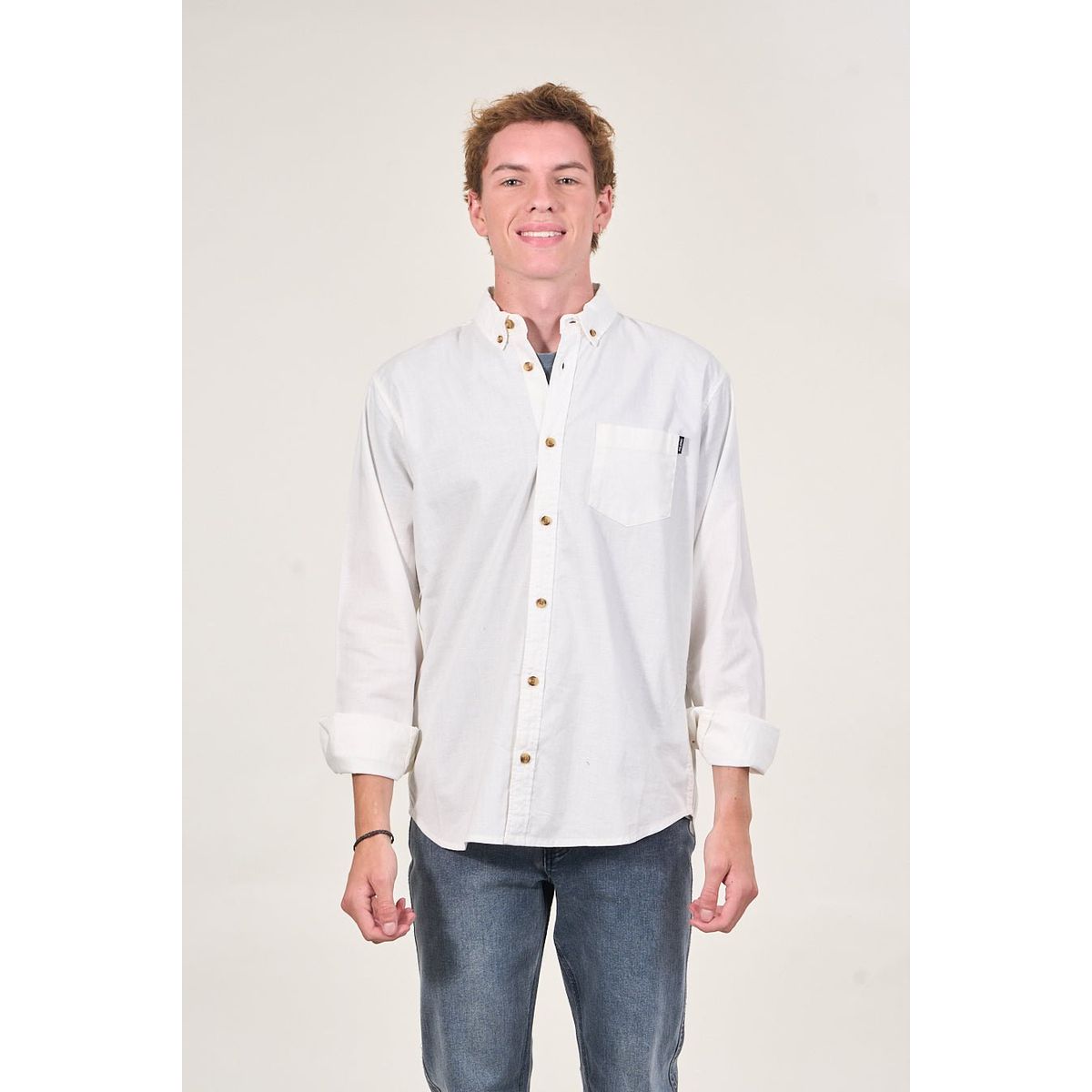 POLEMIC - Camisa manga Larga de algodón procesada wi5305 Polemic