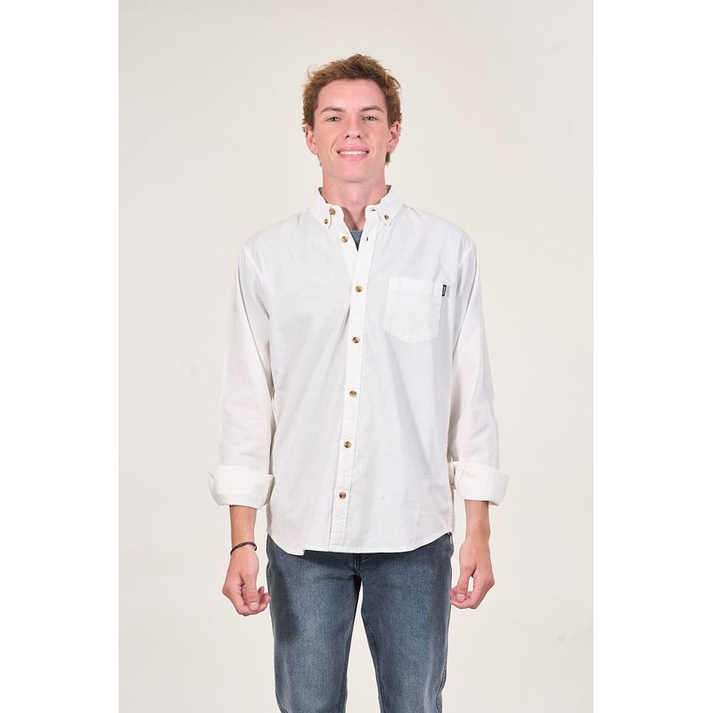 POLEMIC - Camisa manga Larga de algodón procesada wi5305 Polemic