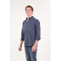 Camisa manga Larga de algodón Twill procesada wi5306 Polemic_.