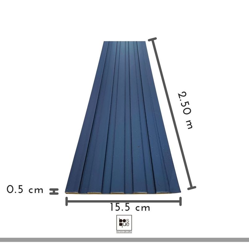 GENERICO - Panel pvc tipo madera-small color azul