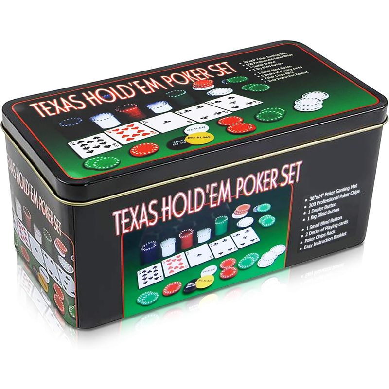 GENERICO - Texas Hold Em Poker Set Juego de Mesa