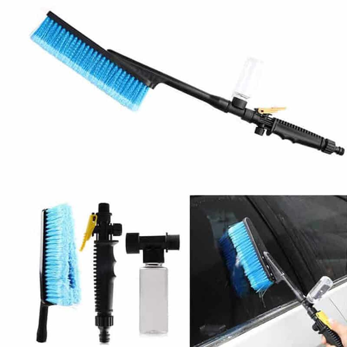 MOVI - CEPILLO PARA  AUTOS CON CONEXION AL AGUA Y  DEPOSITO DE JABÒN
