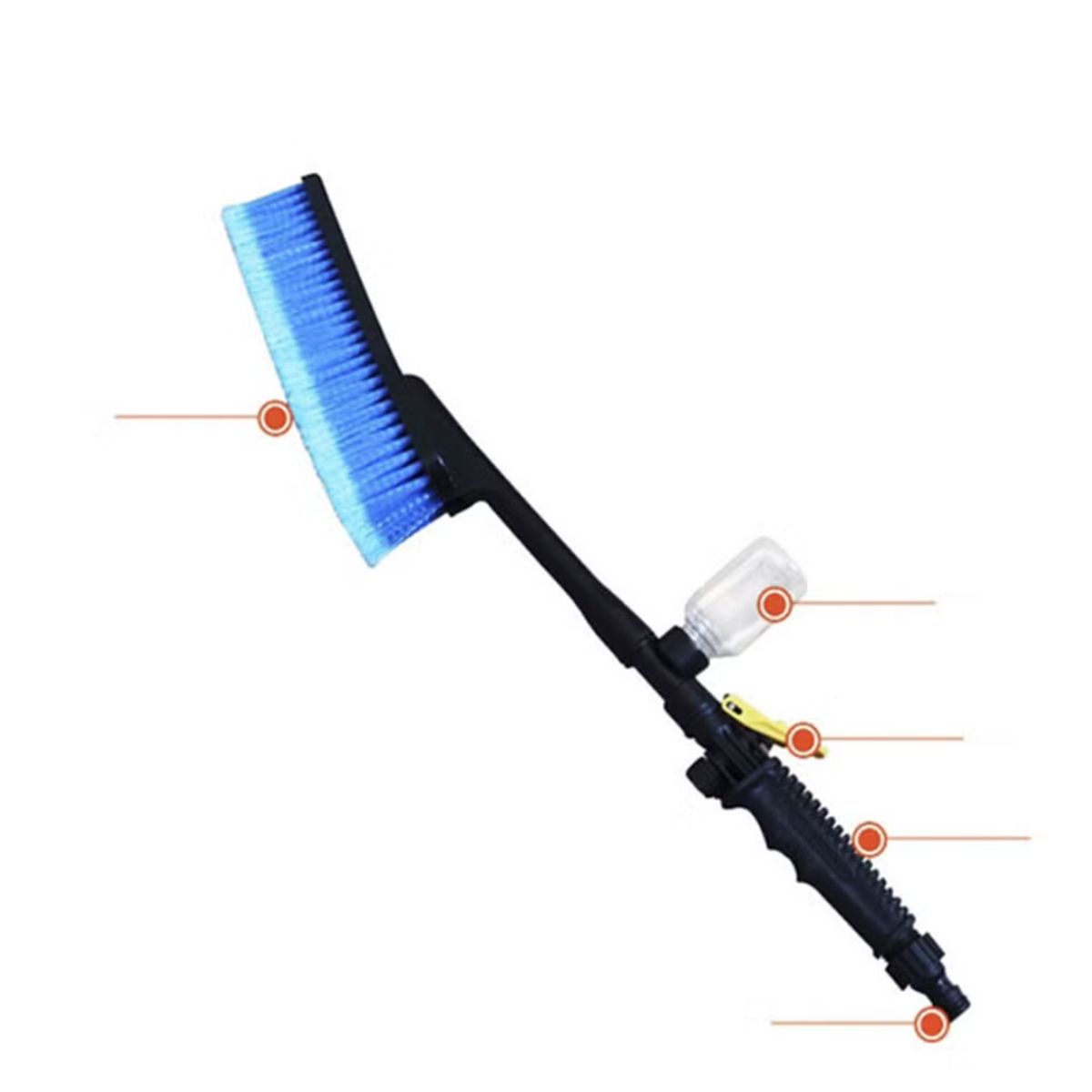 MOVI - CEPILLO PARA  AUTOS CON CONEXION AL AGUA Y  DEPOSITO DE JABÒN