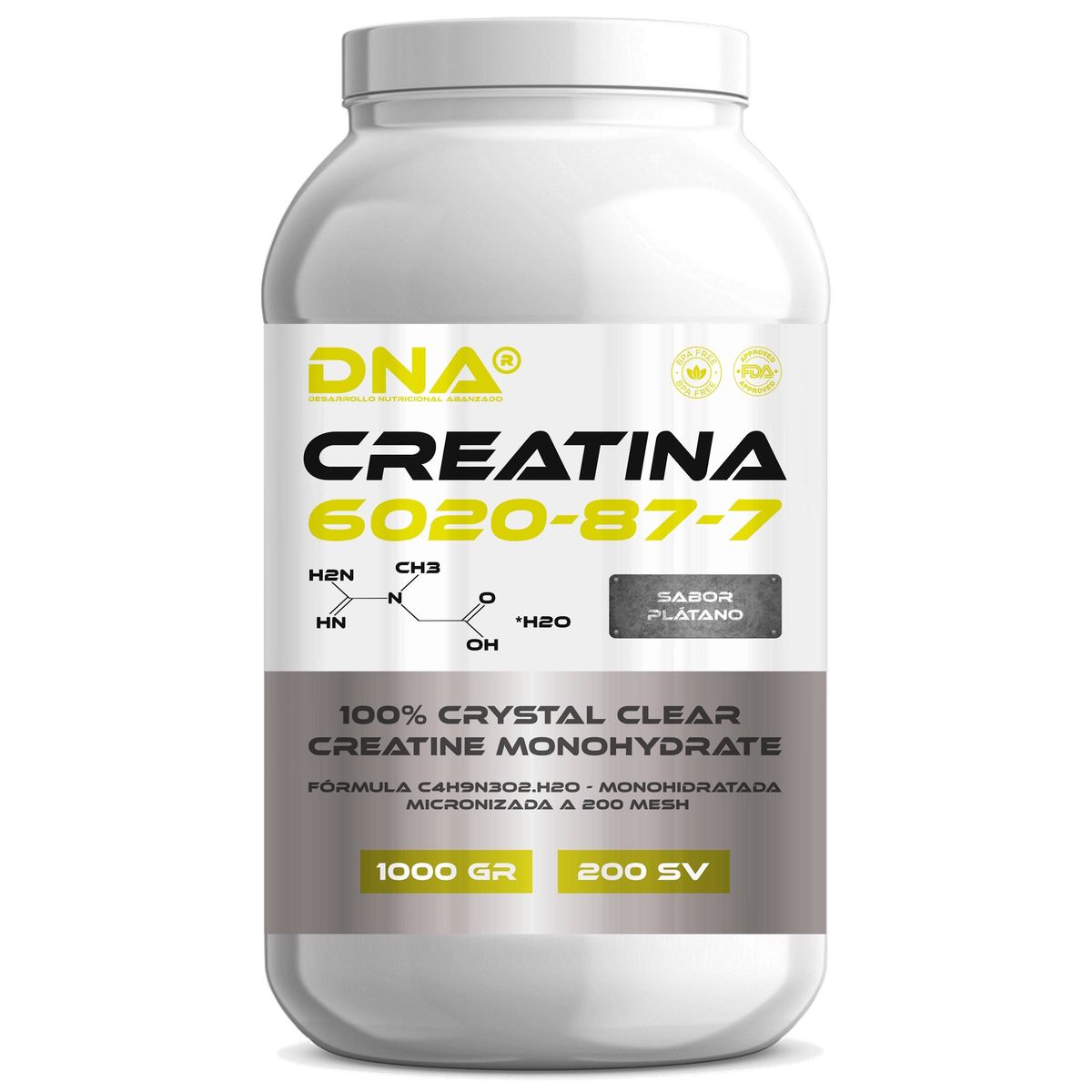 DNA - CREATINA DNA® - SABOR PLÁTANO - POTE - 1KG