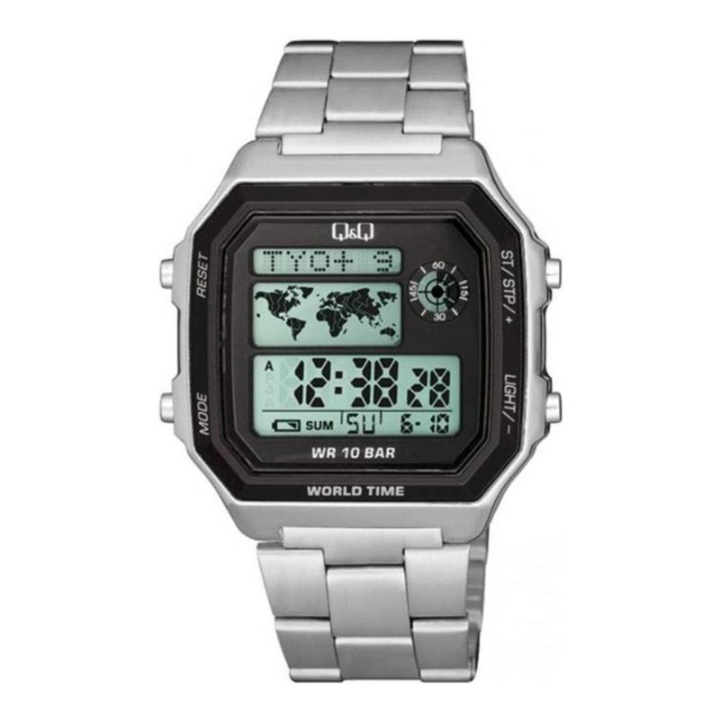 Q&Q - Reloj M196j006y Vintage - Plateado