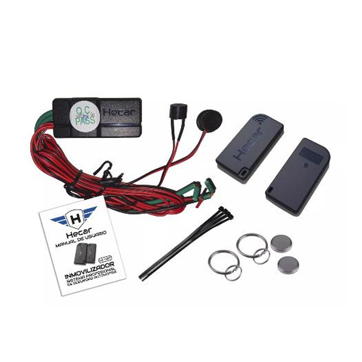 GENERICO - Inmovilizador auto Hecar cortacorriente color negro