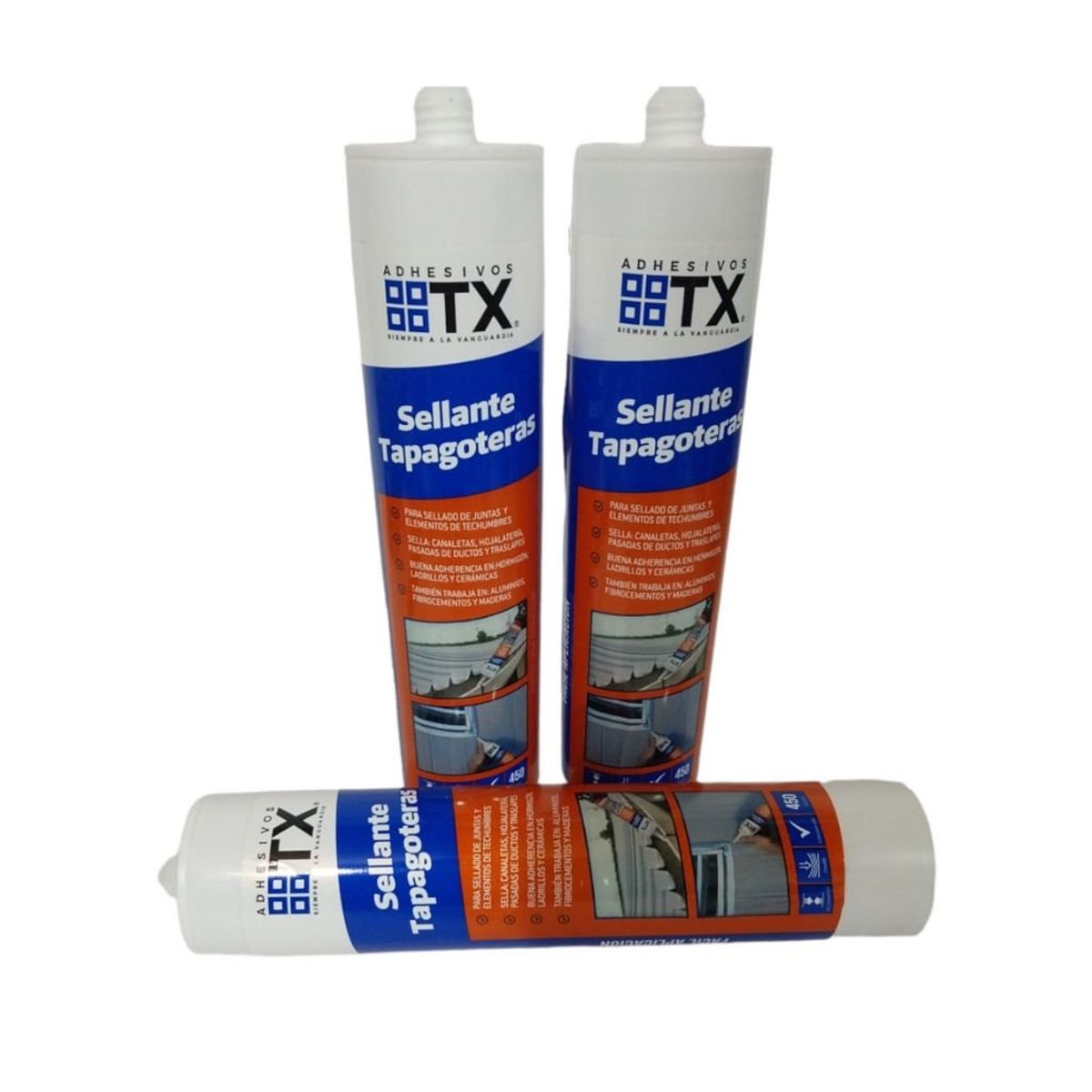 ADHESIVO TX - Sellador Tapa Goteras Tx 450 Gr