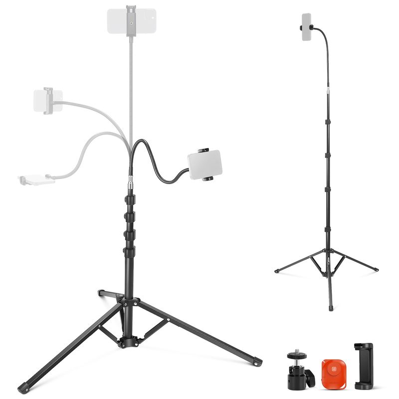 NEEWER - Neewer 180cm Trípode De Celular Selfie Con Brazo Flexible