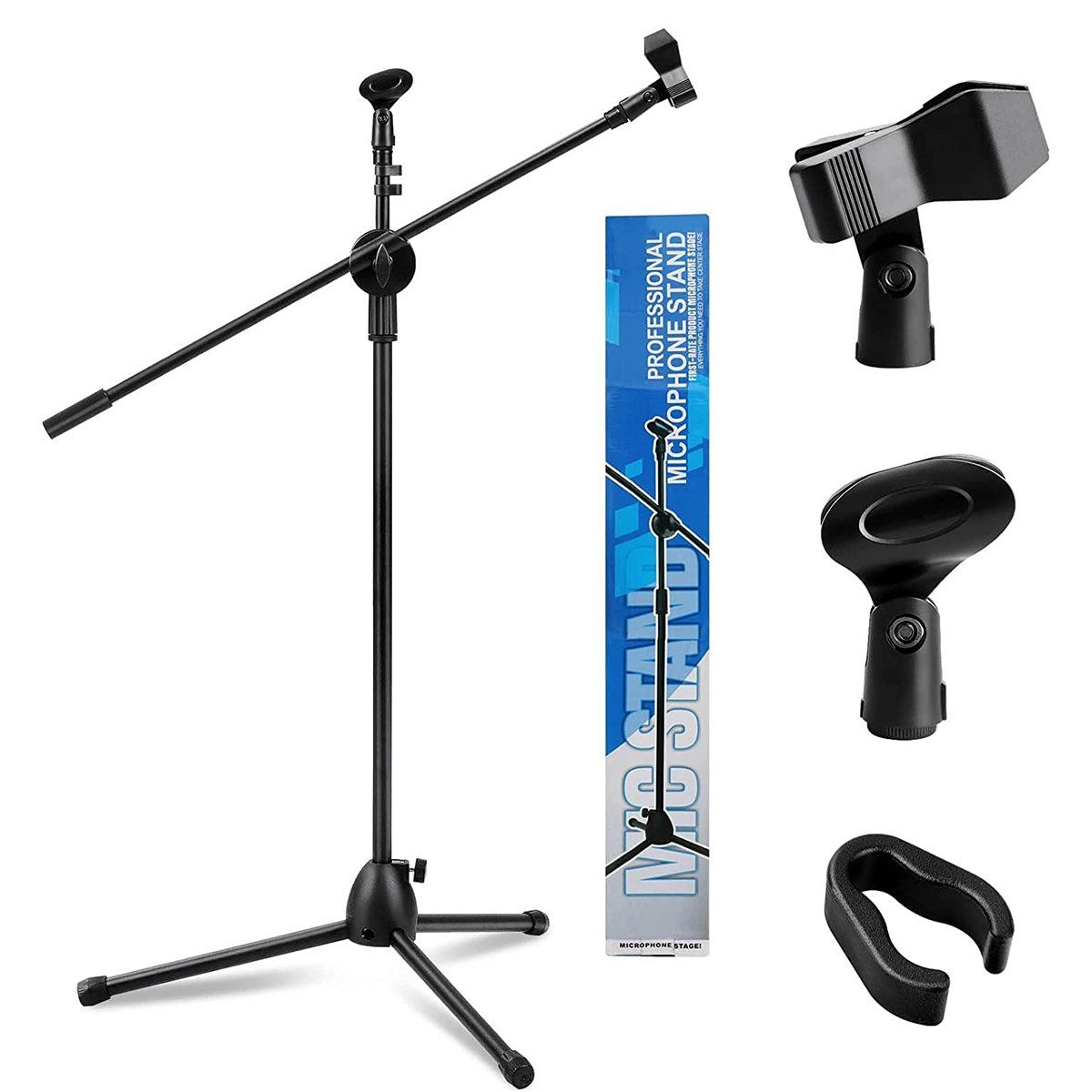 GENERICO - 75-150cm Soporte De Micrófono Ajustable Con Base De Trípode