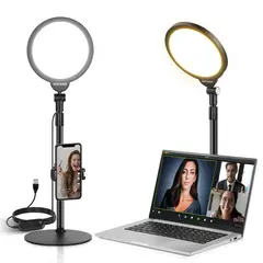 NEEWER - 7 Pulgada Luz Selfie Celular Escritorio Kit 10w 3000k-6500k