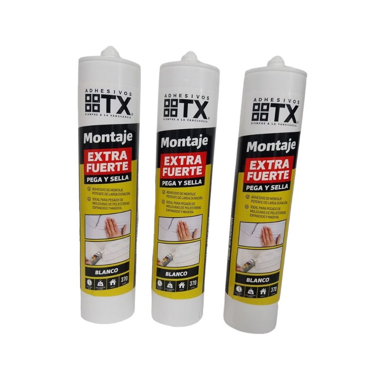 ADHESIVO TX - SILICONA PARA MONTAJE EXTRA FUERTE TX 340GR