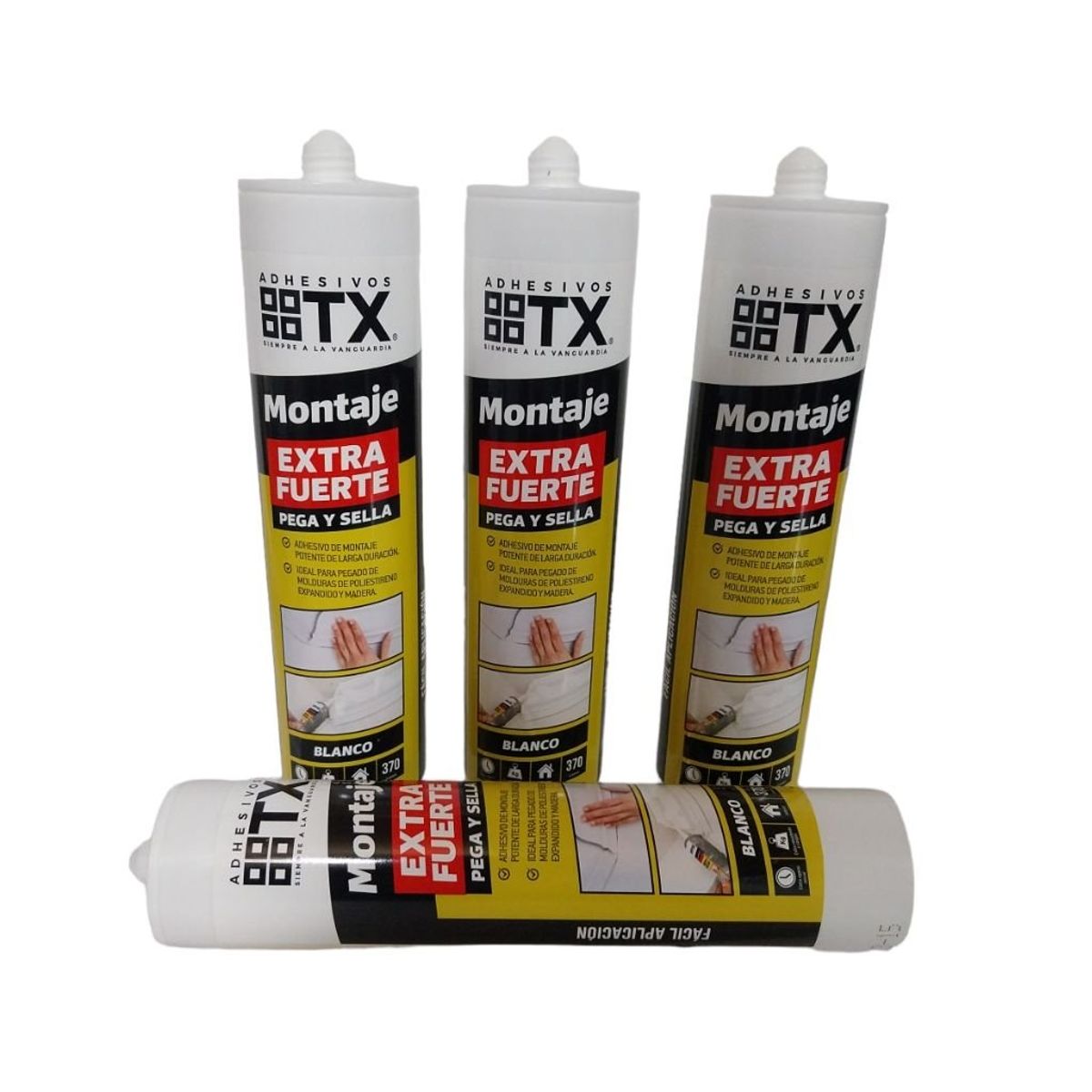 ADHESIVO TX - SILICONA PARA MONTAJE EXTRA FUERTE TX 340GR