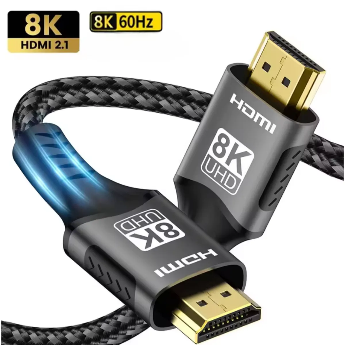 IRM - Cable HDMI  Reforzado 8k @ 60hz De 3 Metros Ultra Hd, 2.1v