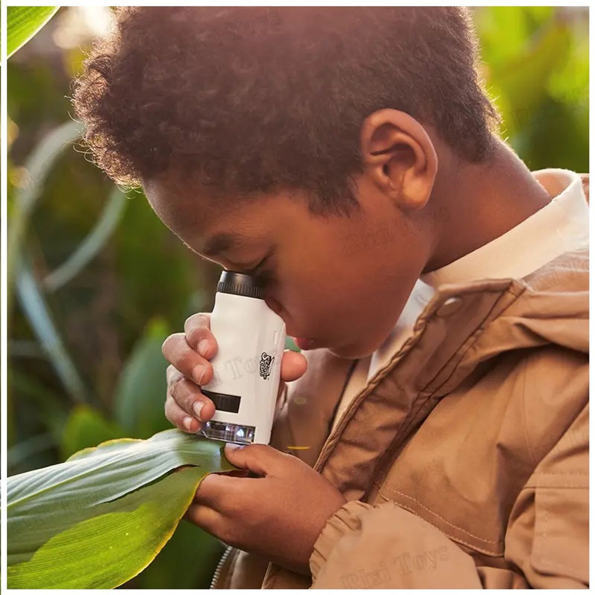 STARTECHOFFICE - Microscopio 3 en 1 Educativo Infantil 120X Luz LED Integrado