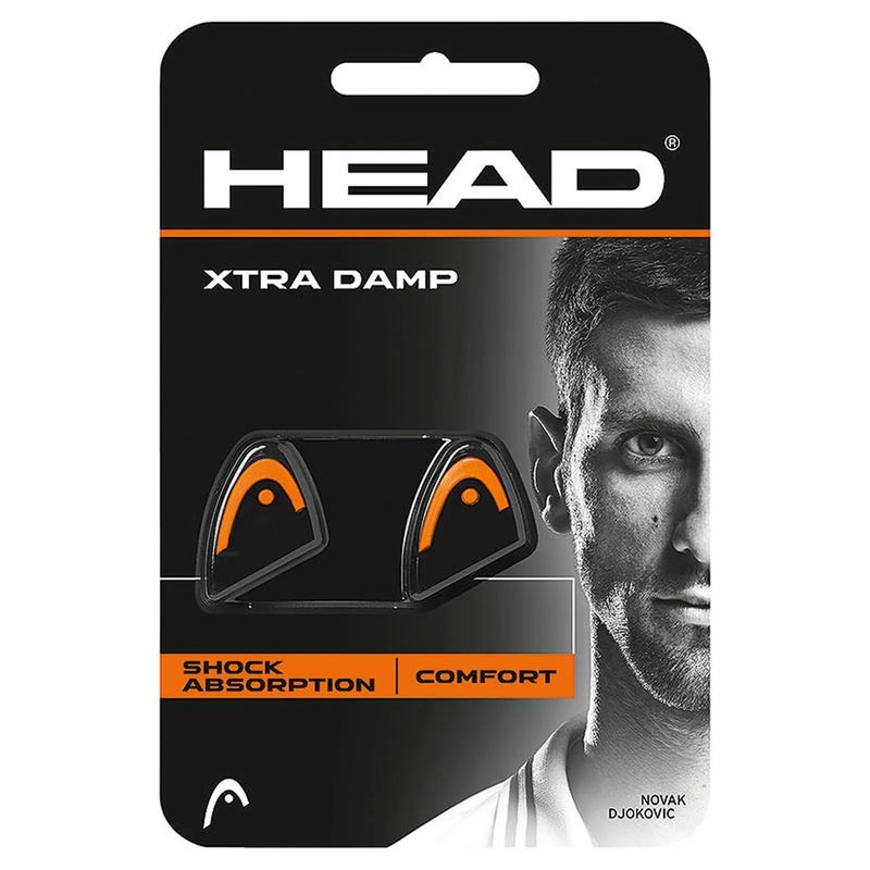 HEAD - Antivibrador Tenis Head Xtra Damp NegroNaranjo X2