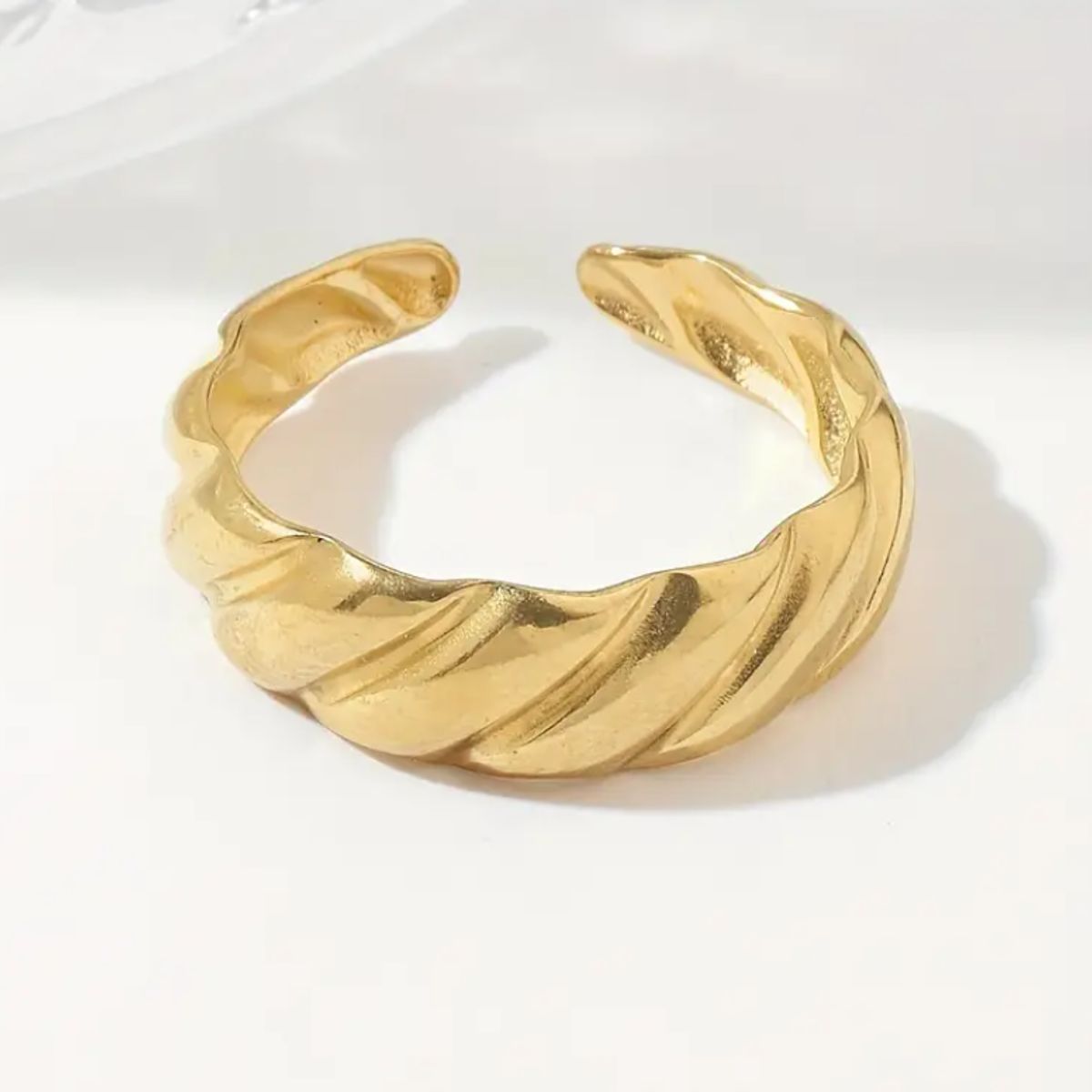 GENERICO - Anillo “Croissant Medium”  Acero Inoxidable