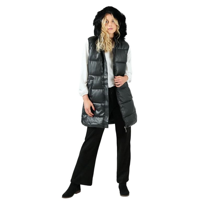 LUNA - Parka De Cuerina Luna