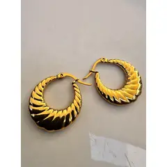 GENERICO - Aros Croiss Elegantes Aros de Acero Inoxidable