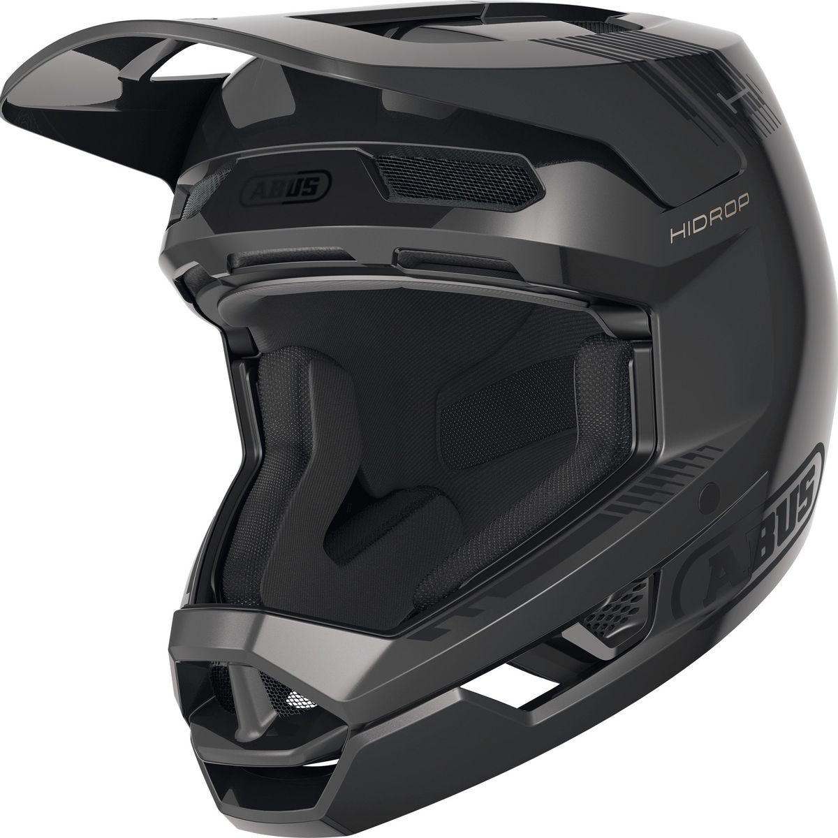 ABUS - Casco Bicicleta Hidrop Negro Brillante Talla XL 61-62cm