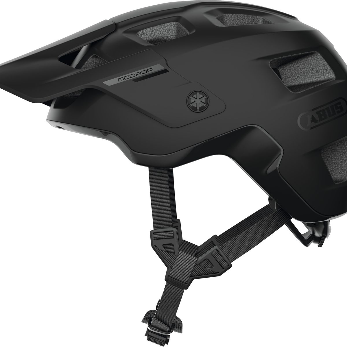 ABUS - Casco Bicicleta Modrop Negro Terciopelo Talla M 54-58cm