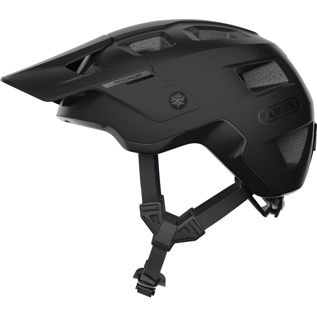 ABUS - Casco Bicicleta Modrop Negro Terciopelo Talla M 54-58cm