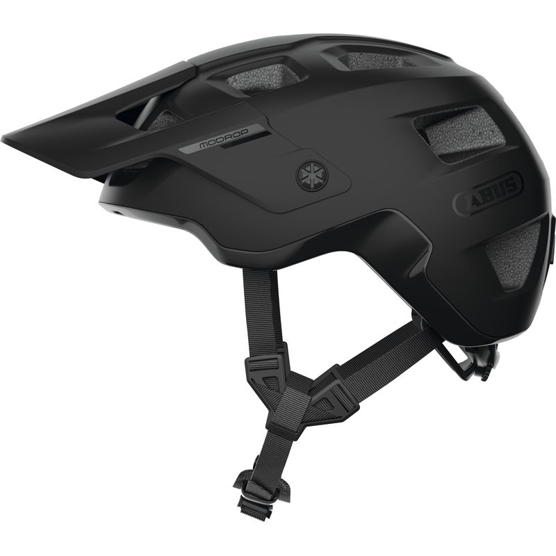 ABUS - Casco Bicicleta Modrop Negro Terciopelo Talla S 51-55cm
