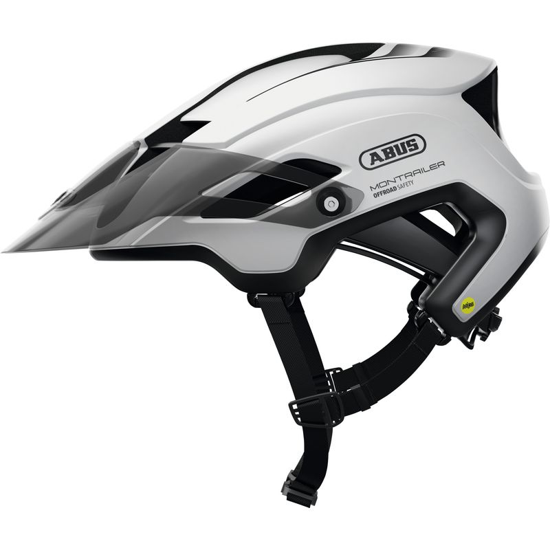 ABUS - Casco Bicicleta Montrailer Mips Blanco Polar Talla M 55-58cm