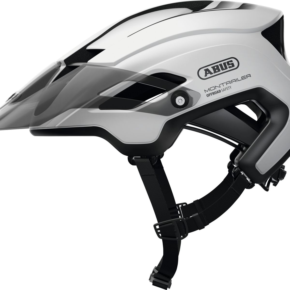 ABUS - Casco Bicicleta Montrailer Blanco Polar Talla L 58-61cm