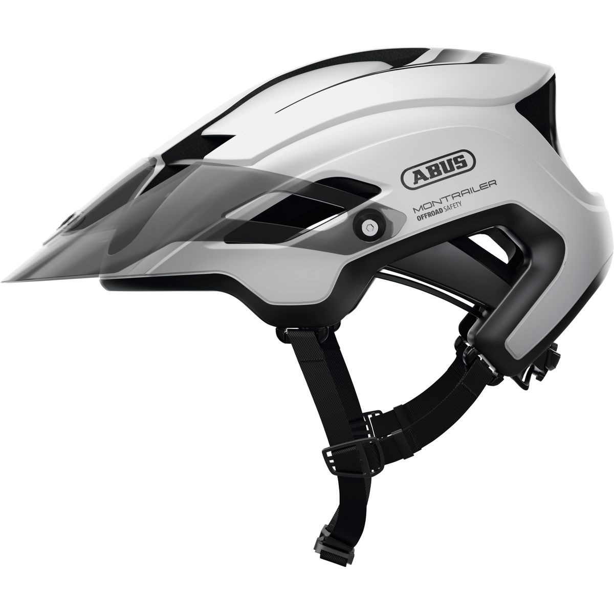 ABUS - Casco Bicicleta Montrailer Blanco Polar Talla L 58-61cm