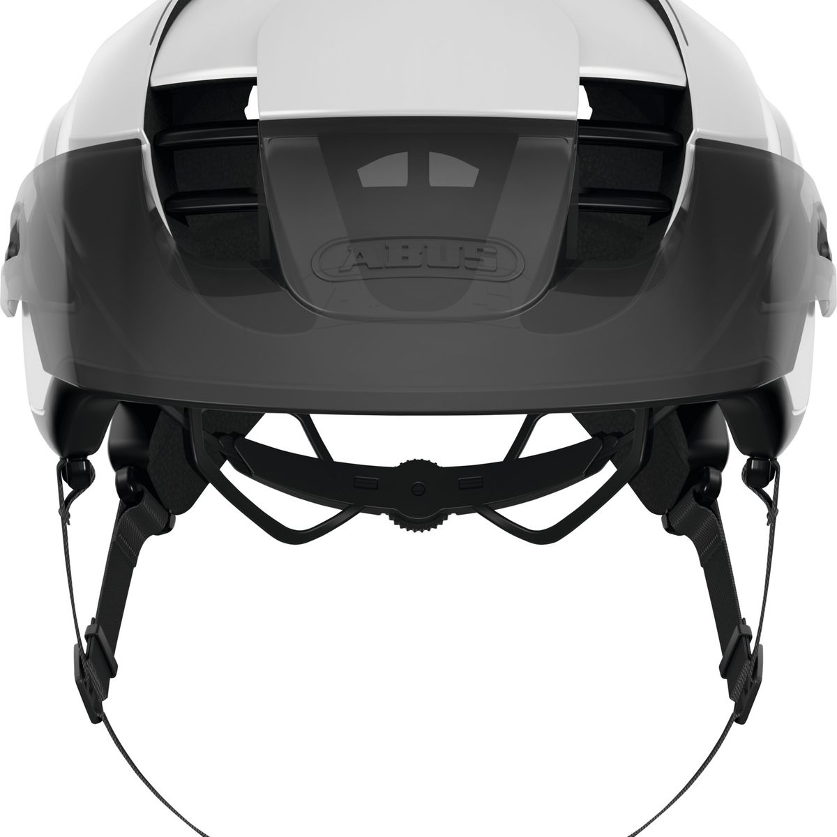 ABUS - Casco Bicicleta Montrailer Blanco Polar Talla M 55-58cm