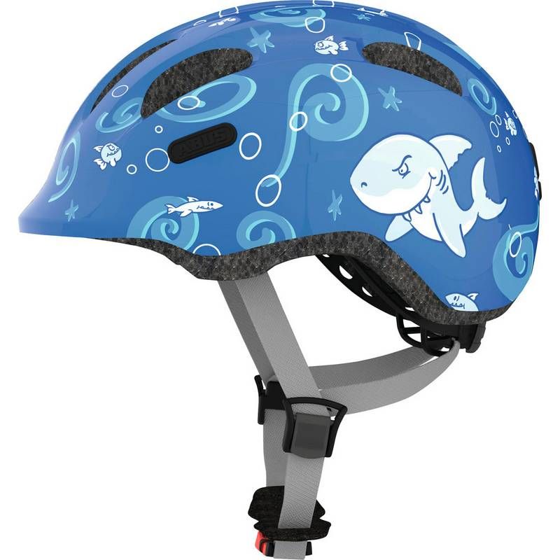 ABUS - Casco Bicicleta Smiley 2.0 Azul Tiburon Talla M 50-55cm
