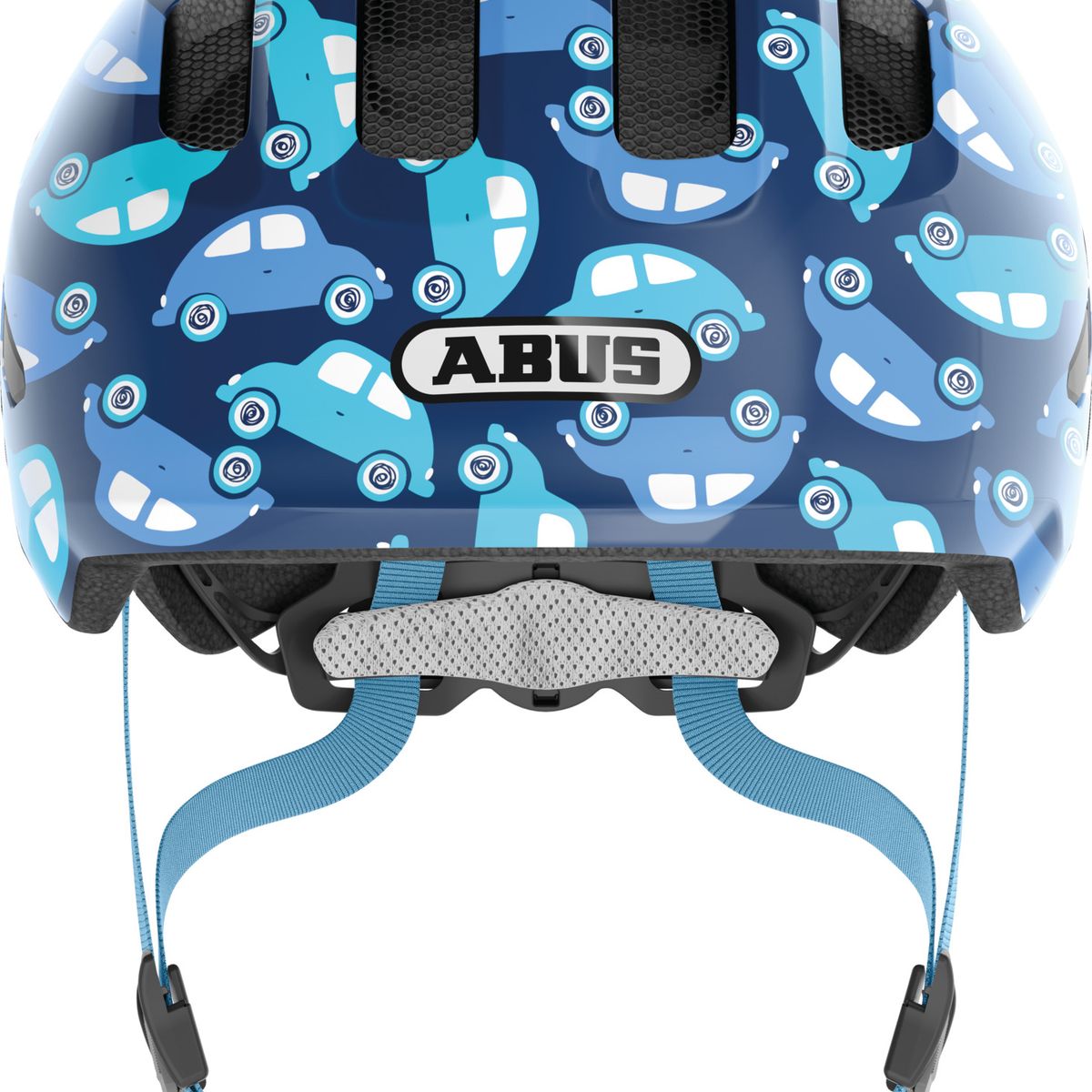 ABUS - Casco Bicicleta Smiley 3.0 Led Azul Auto Talla M 50-55cm