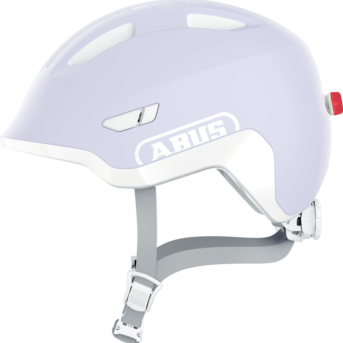 ABUS - Casco Bicicleta Smiley 3.0 Led Lavanda Pura Talla M 50-55cm