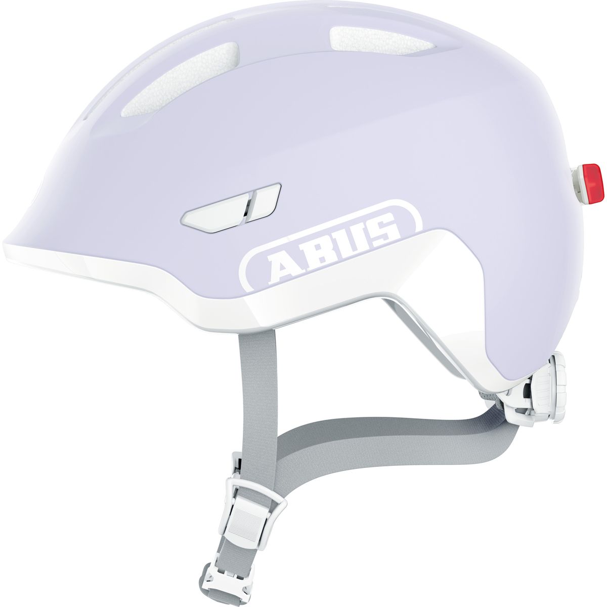 ABUS - Casco Bicicleta Smiley 3.0 Led Lavanda Pura Talla M 50-55cm