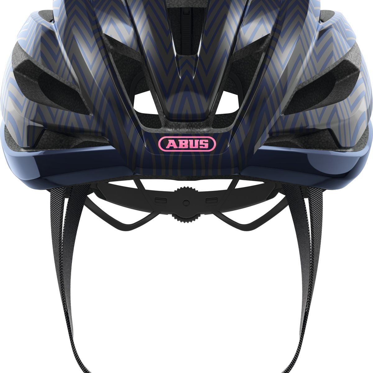 ABUS - Casco Bicicleta Stormchaser Azul Zigzag Talla S 51-55cm