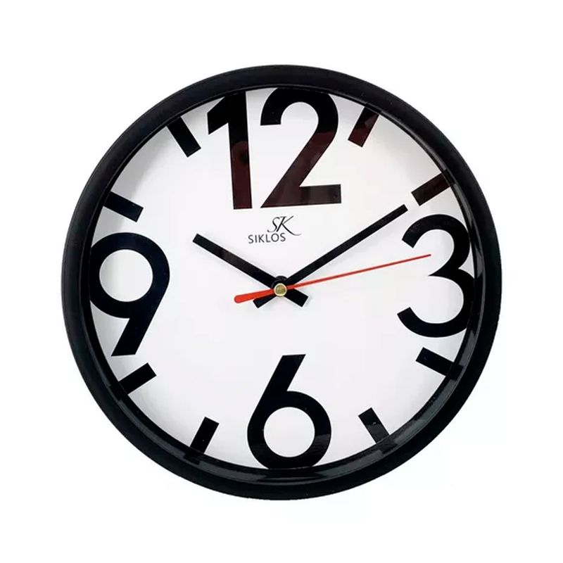GENERICO - Reloj Pared Plastico Siklos Gb8082 20cm Silencioso