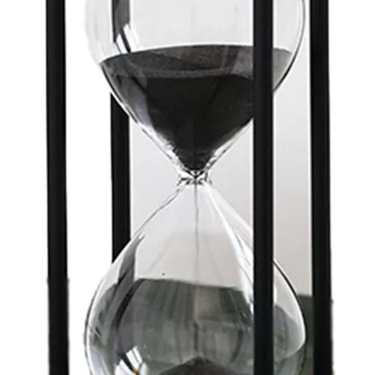 GENERICO - Reloj de arena de vidrio con marco de madera