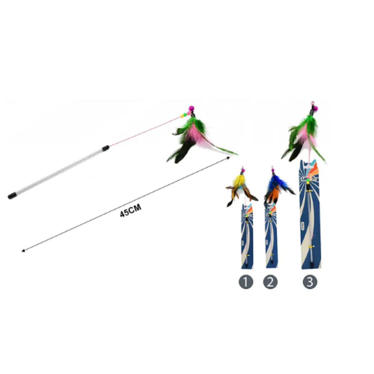 GENERICO - CONJUNTO DE JUGUETES PARA GATOS   3 MESES DE GARANTIA