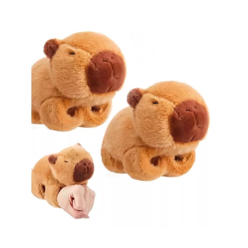 GENERICO - Capibara Peluche Kawaii Brazalete Pulsera Colgante Color Marrón