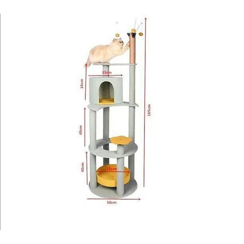 GENERICO - Rascador Arbol para Gatos Torre XXL