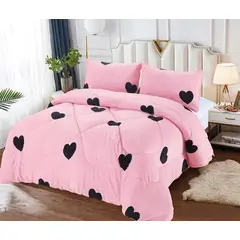 GENERICO - CUBRECAMA CHIPORRO INVIERNO 2 PLAZAS HEARTPINK