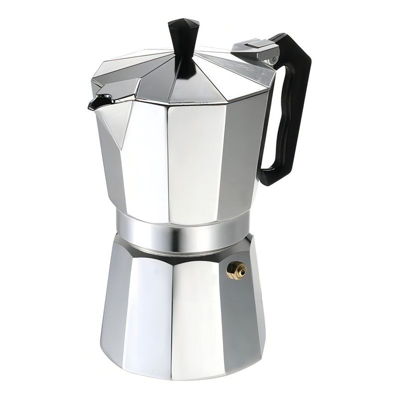 GENERICO - Cafetera Italiana 9 Tazas Cafetera Portatil Color Gris
