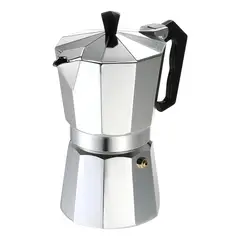 GENERICO - Cafetera Italiana 9 Tazas Cafetera Portatil Color Gris